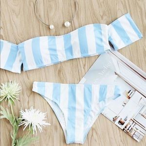 SHEIN striped bikini